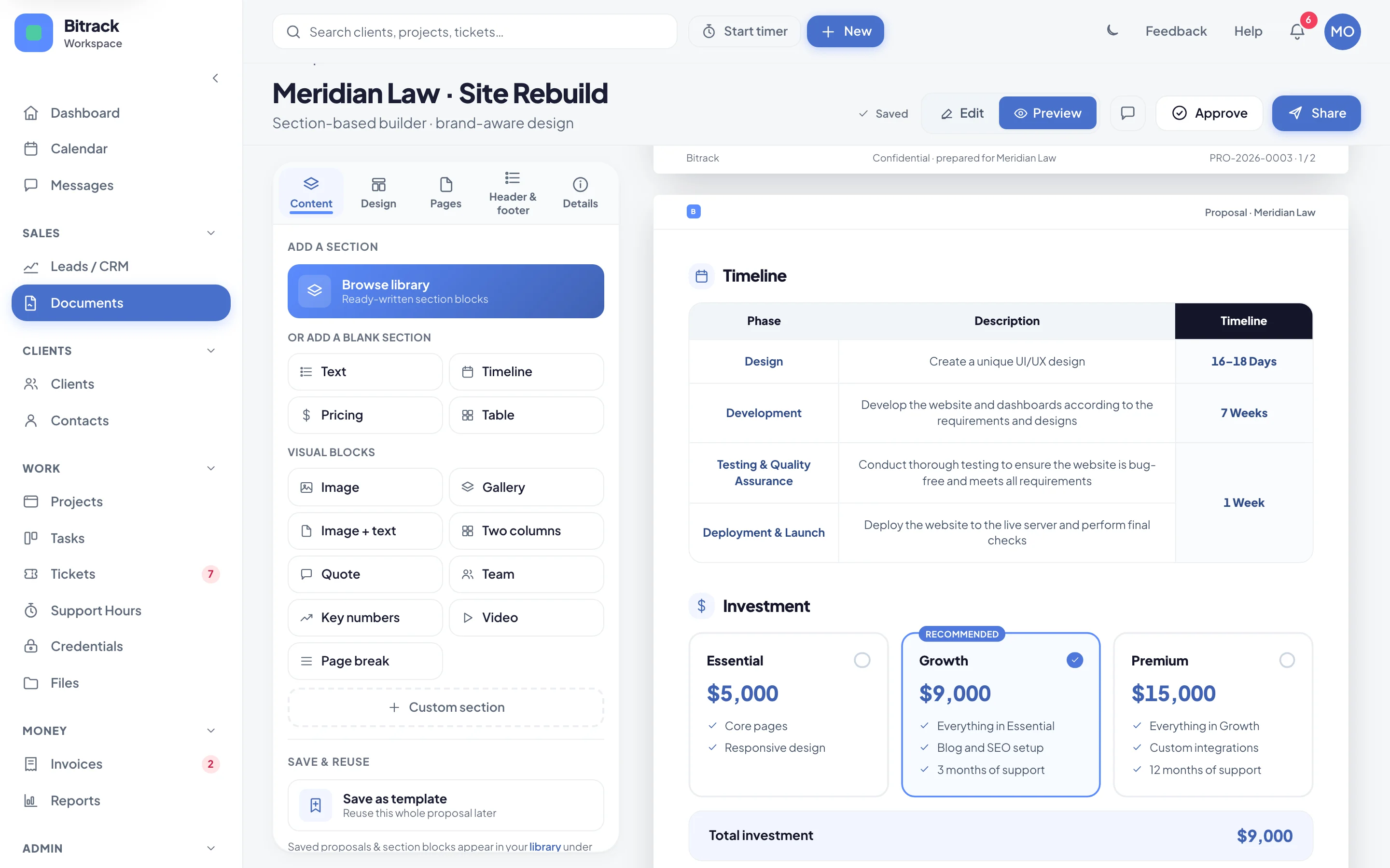 Packages as your client sees them (Preview)